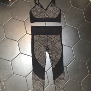 Workout top and pants